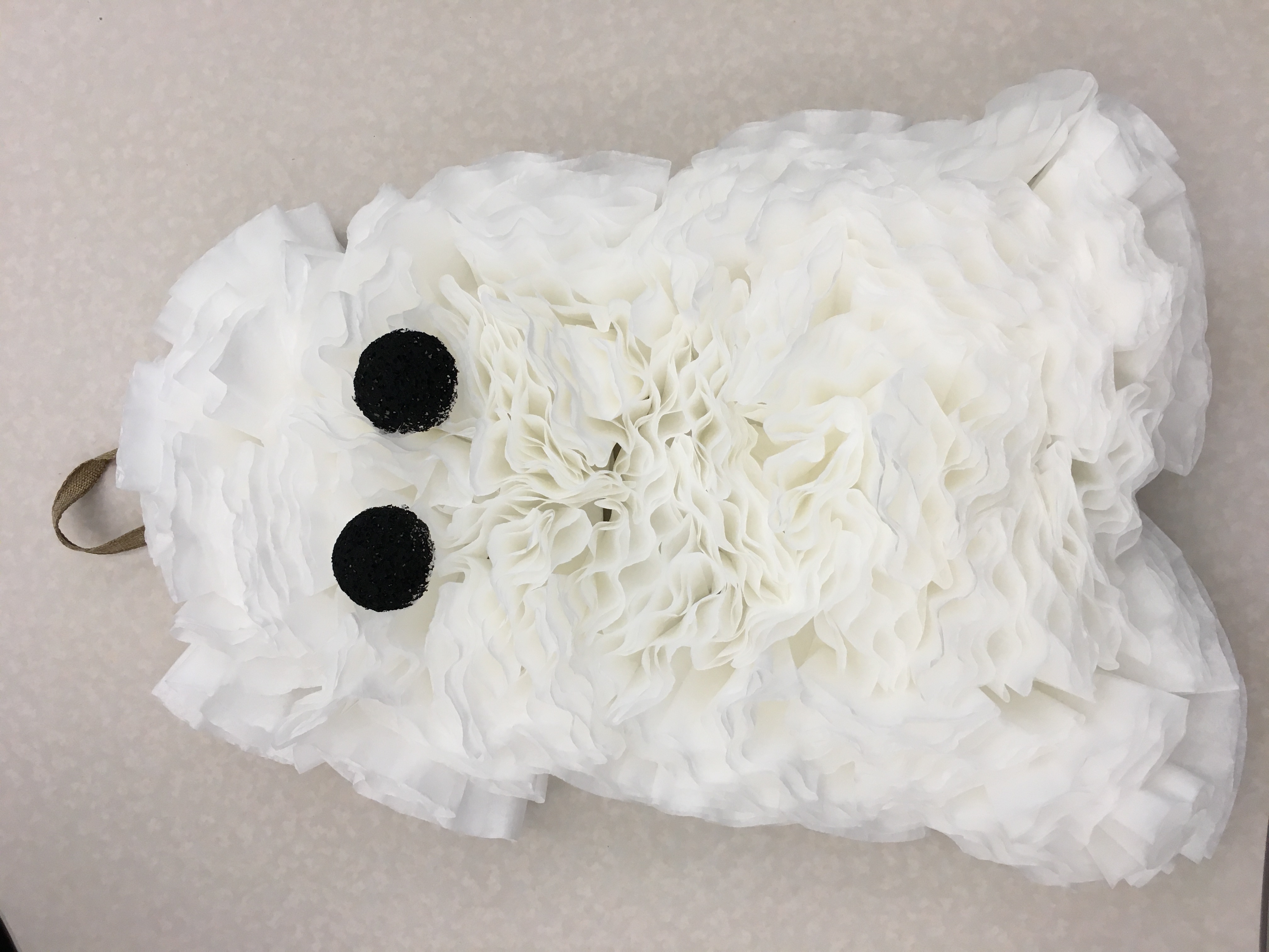 Coffee Filter Ghost Door Hanger