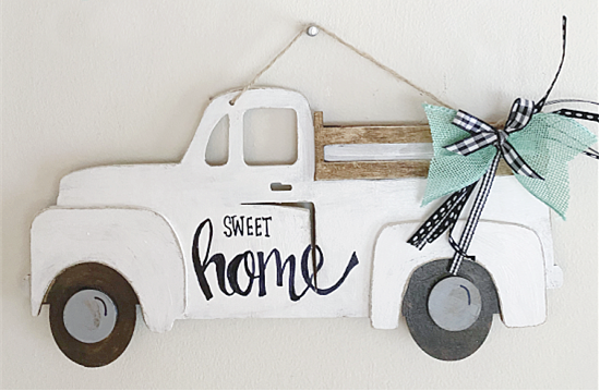 painted truck door hanger