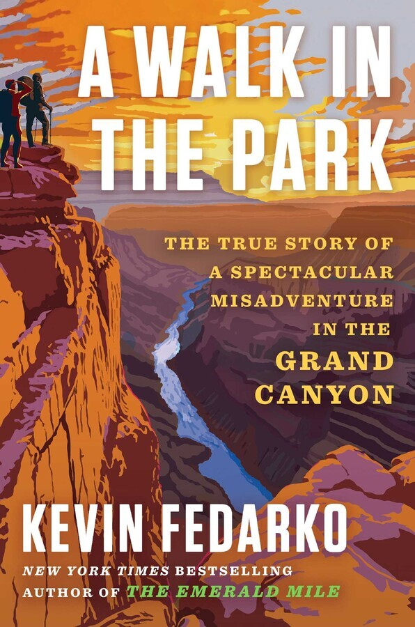 Cover shows two people standing on a cliff overlooking the Grand Canyon.