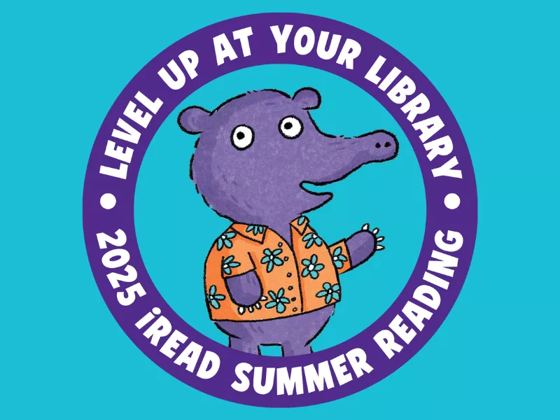 Level Up At Your Library. 2025 iRead Summer Reading