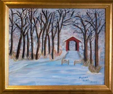 Glenarm Covered Bridge by Myrna Kane