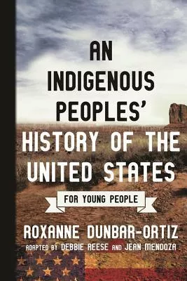 Title over a background of a large, blue sky, the American plains and a covered wagon leaving; all with a small section of the American flag at the bottom